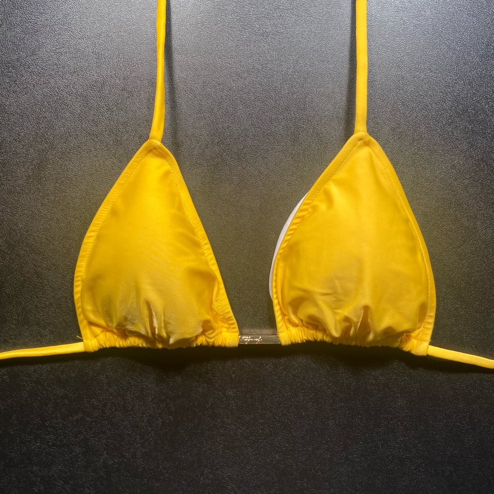 Triangle bikini top Yellow